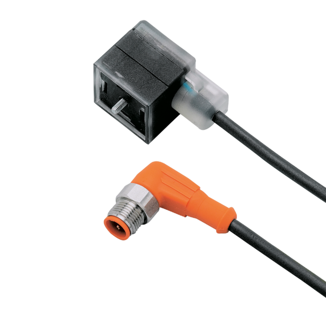 E10818: Verbindungskabel; Betriebsspannung < 24 V AC; 0,6 m; PUR; Gehäusewerksto