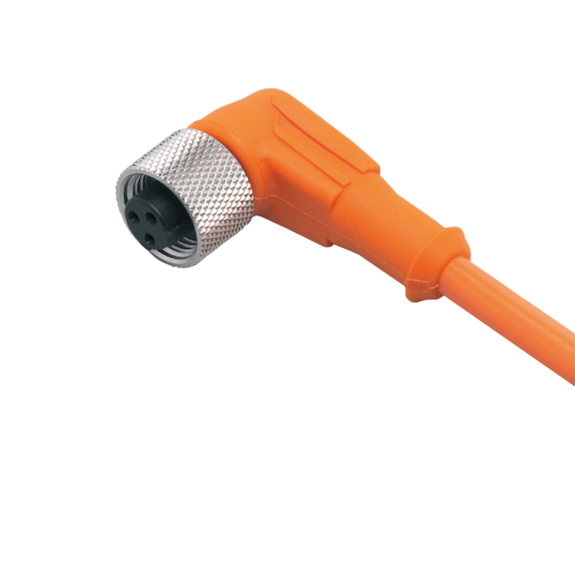 E10866: Anschlusskabel mit Buchse; Betriebsspannung < 250 V AC; 5 m; PVC; IP 67