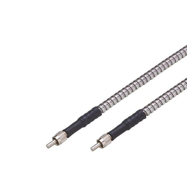 E35062: Fiberoptik mit V2A-Wendelschlauch; Tastkopfdurchmesser 3 mm; Gesamtlänge