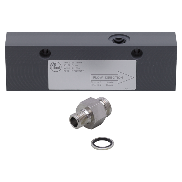 E40187: Prozessadapter für kleine Durchflussmengen; Sensorikanschluss M18 x 1,5;