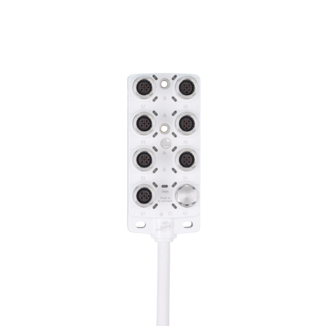 EBF032: Zentralverteiler; M12; 8; PNP; 15 m; MPPE PE; Gehäusewerkstoffe Gehäuse