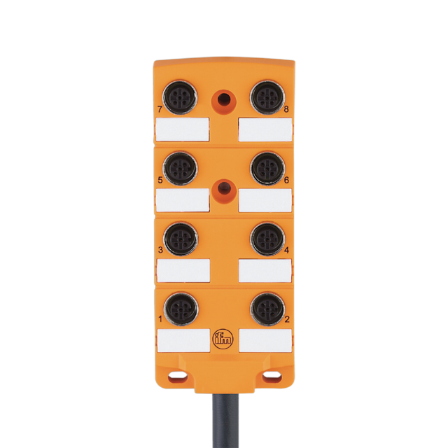 EBC033: Zentralverteiler; M12; 8; 10 m; PUR; Gehäusewerkstoffe Gehäuse: PA; IP 6