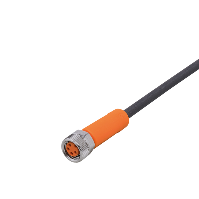 EVC151: Anschlusskabel mit Buchse; Betriebsspannung < 50 V AC; 5 m; PUR; IP 65;