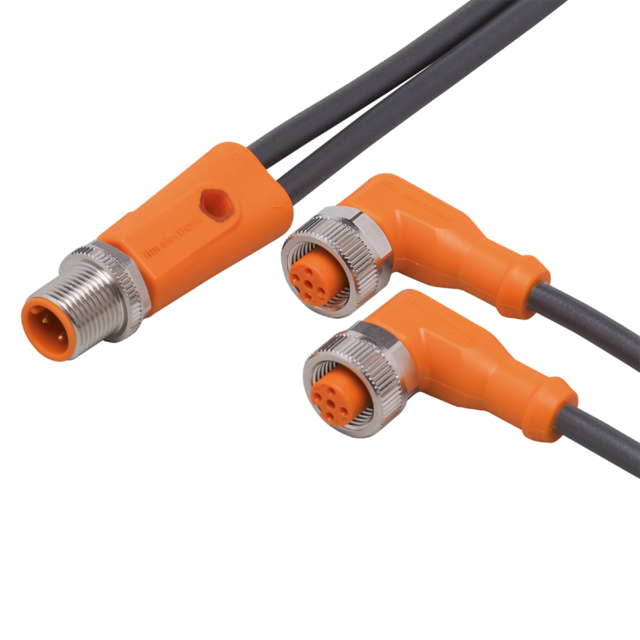 EVC435: Y-Verbindungskabel; Betriebsspannung < 60 V AC; 2; 2 m; PUR; IP 65; IP 6