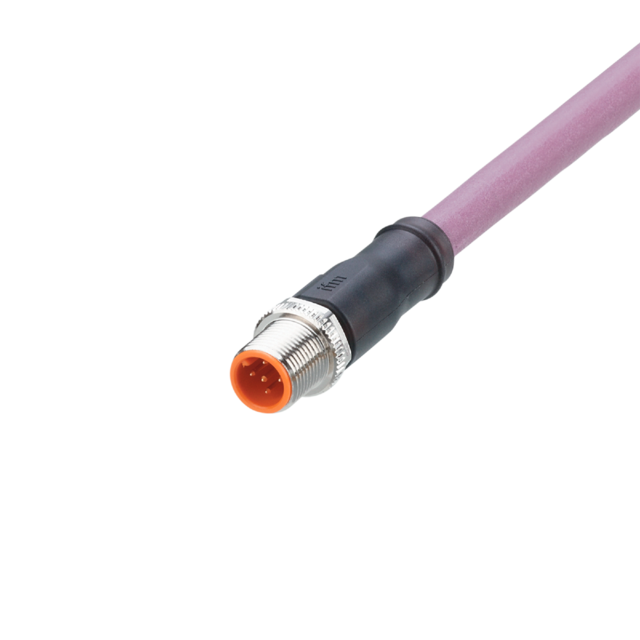 EVCA14: Anschlusskabel mit Stecker; Betriebsspannung < 30 V AC; 1 m; PUR; IP 67;