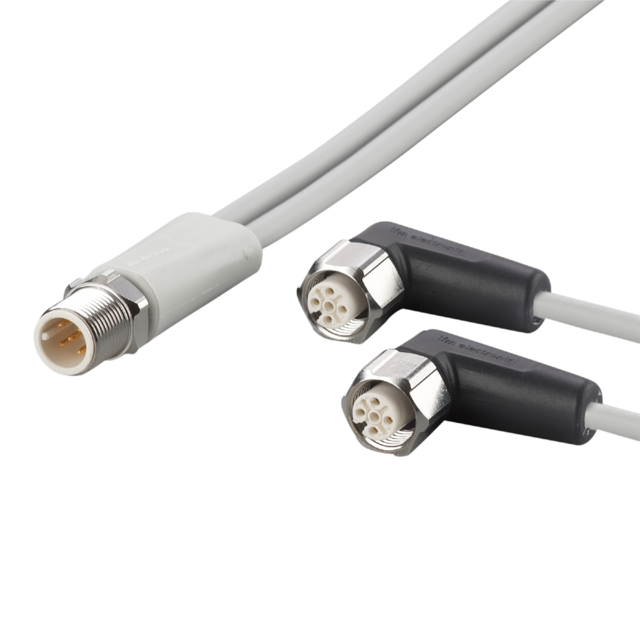 EVF337: Y-Verbindungskabel; 2; PNP; 5 m; MPPE; IP 65; IP 67; IP 68; IP 69K; Sili