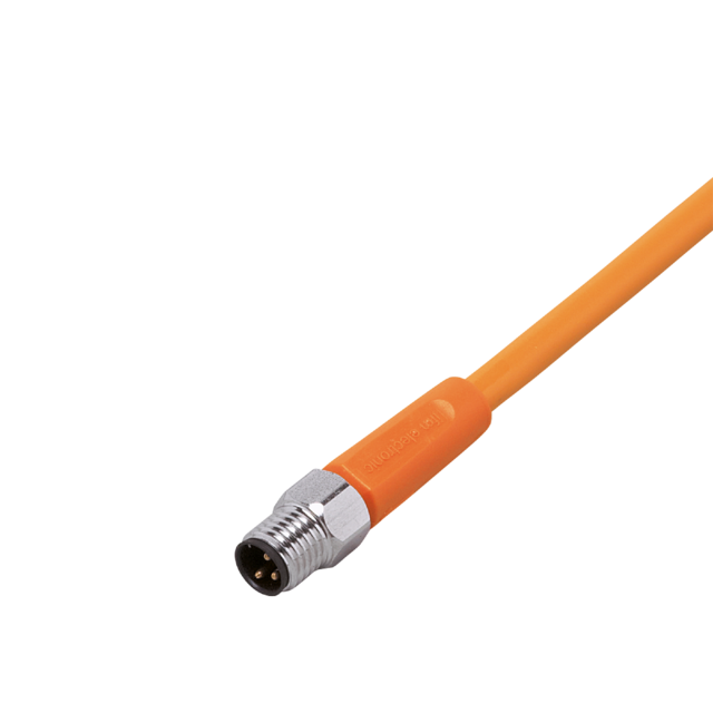 EVT277: Anschlusskabel mit Stecker; Betriebsspannung < 50 V AC; 10 m; PVC; IP 65