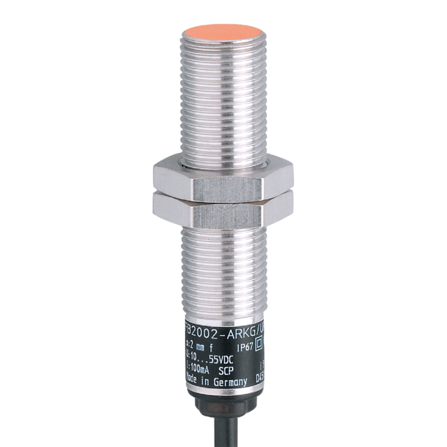 IF6036: Induktiver Sensor; M12 x 1 / L = 54 mm; Schaltabstand 2 mm bündig einbau