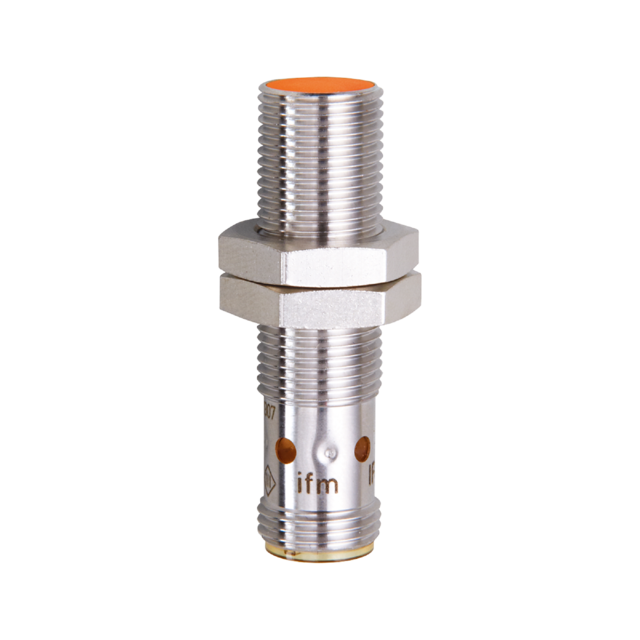 IFS204: Induktiver Sensor; M12 x 1 / L = 45 mm; Schaltabstand 4 mm bündig einbau