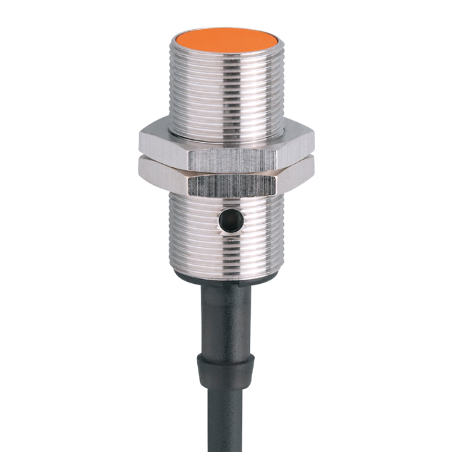 IG5246: Induktiver Sensor; M18 x 1 / L = 38 mm; Schaltabstand 5 mm bündig einbau