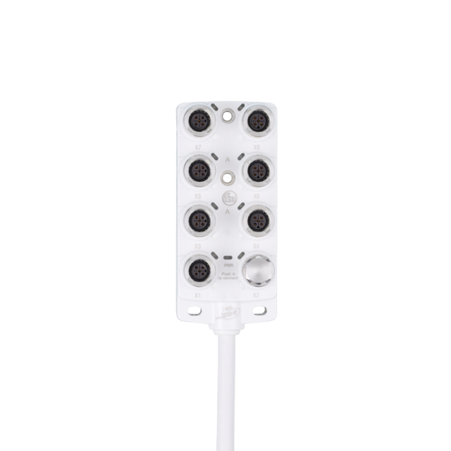 EBF022: Zentralverteiler; M12; 8; PNP; 5 m; MPPE PE; Gehäusewerkstoffe Gehäuse: