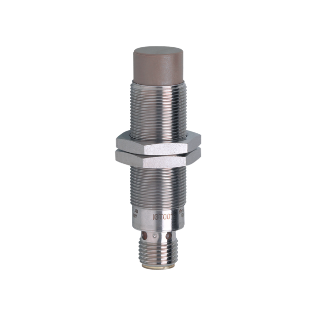 IGT001: Induktiver Sensor; M18 x 1 / L = 70 mm; Schaltabstand 12 mm nicht bündig