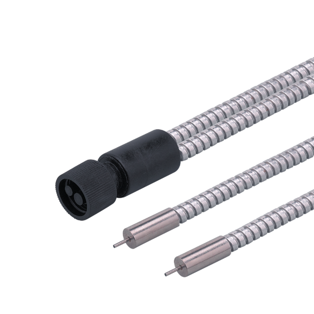 E20127: Einweglichtschranke; Tastkopfdurchmesser 1 mm; Gesamtlänge 600 mm; Umgeb