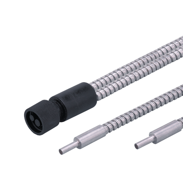 E20130: Einweglichtschranke; Tastkopfdurchmesser 3 mm; Gesamtlänge 600 mm; Umgeb