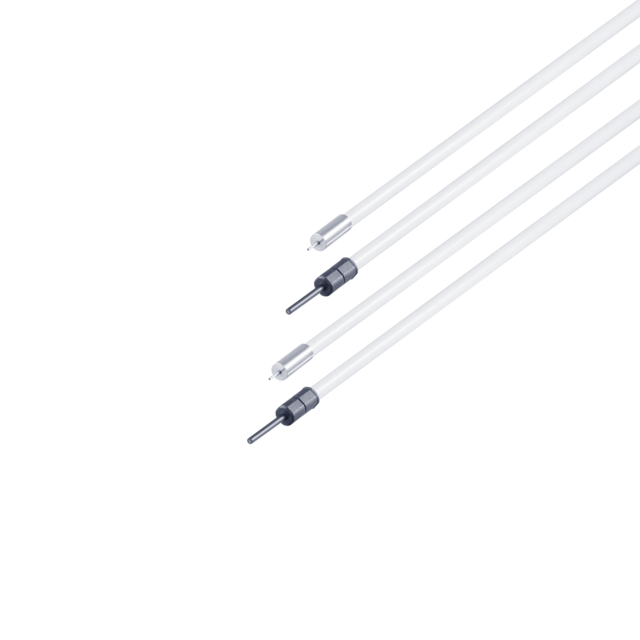 E21354: Einweglichtschranke; Tastkopfdurchmesser 1 mm; Gesamtlänge 600 mm; Umgeb