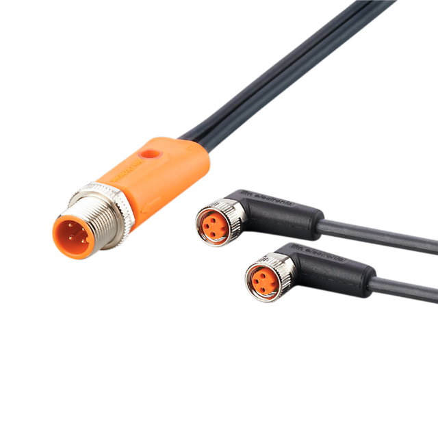EVC607: Y-Verbindungskabel; 2; 0,3 m; PUR; IP 65; IP 67; IP 68; IP 69K; Silikonf
