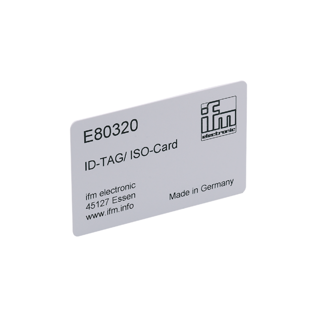 E80320: ID-TAG; 0,125 MHz; 54 x 86 x 1 mm; Umgebungstemperatur -35...50 °C; IP 6