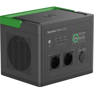 Schneider Electric PPS730-GR – Schneider tragbare OffGrid Powerstation 730, 700W, 738Wh Li…