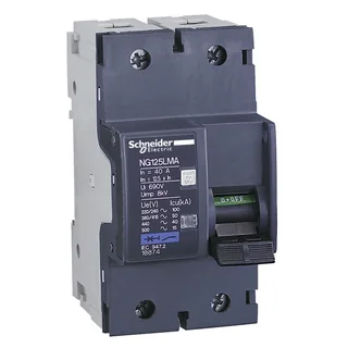Schneider Electric 18868 – Leistungsschalter NG125LMA, 2P, 4A, MA Charakteristik