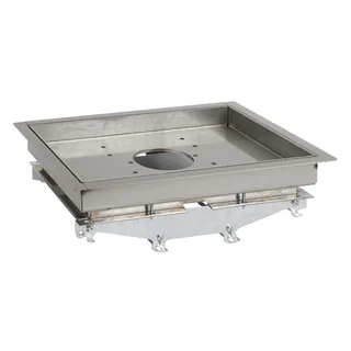 Metallbodentank UFB-700M 89x231x322 mittig Exit feucht 15mm Deckel Typ:UFB-700M