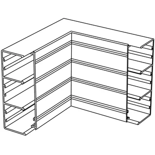 Schneider Electric 5440120 – FED Kanal Innenecke mit Abdeckung 100/34 Aluminium naturelo…