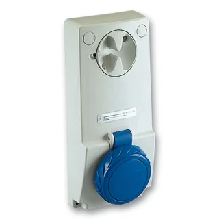 Anbausteckdose verriegelt, 16A, 3p+N+E, 200-250 V AC, IP65