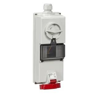 Schneider Electric 82759 – Steckdose mit Verriegelung, 16A, 3p+N+E, 380-415 V AC, IP65…