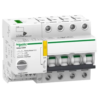 Schneider Electric A9C62425 – Reflex iC60N Ti24 25A 4P C, Fernschaltbarer Leitungsschutzs…