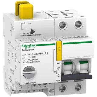 Schneider Electric A9C65216 – Reflex iC60H Ti24 16A 2P C, Fernschaltbarer Leitungsschutzs…