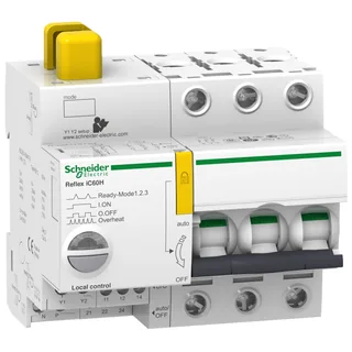Schneider Electric A9C66316 – Reflex iC60H Ti24 16A 3P D, Fernschaltbarer Leitungsschutzs…
