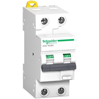 FI/LS-Schalter iC60H, 2P, 16A, C-Char., 30mA, Typ A, 10kA