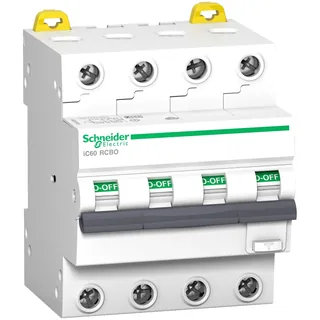 FI/LS-Schalter iC60N, 4P, 16A, C-Char., 30mA, Typ A, 6kA