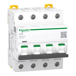 Leitungsschutzschalter iC60L, 4P, 0,5A, C-Charakteristik, 100kA