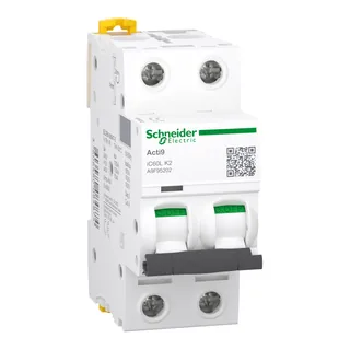 Leitungsschutzschalter iC60L, 2P, 2A, K-Charakteristik, 100kA