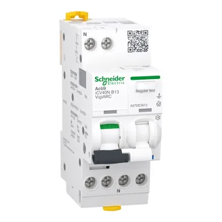 Schneider Electric A9TDE3613 – Acti9 iCV40N VigiARC, AFDD + FI/LS, 1P+N, 13A, B-Char., 30m…