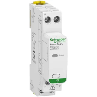 Schneider Electric A9XMC2D3 – PowerTag C 2DI 230V, 2 digitale Eingänge, Funkübertr. an Po…