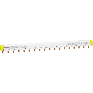 Schneider Electric A9XPH518 – Phasenschiene Steg, ablängbar, 3P+N, 18 TE, 100A