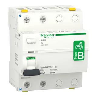 Fehlerstrom-Schutzschalter Elektroladestation iID, 2P, 40A, Typ B-EV, 30mA