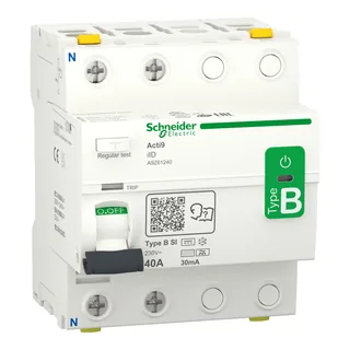 Fehlerstrom-Schutzschalter Allstromsensitiv iID, 2P, 40A, Typ B-SI, 30mA