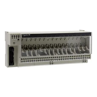 Schneider Electric ABE7P16T210 – Klemmenblock f. steckb. Relais ABE7, 16 Kanäle, Relais 10mm