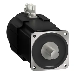 Servomotor, Lexium BMH, 190mm, 100Nm, glatte Welle IP65, Singleturn 128P/U, M40+M23 abgewinkelt, Lüfter