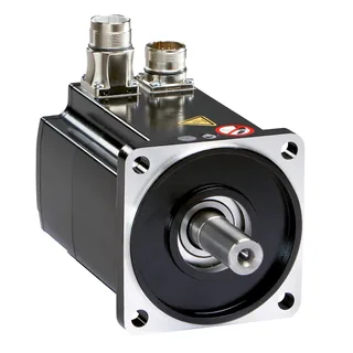Servomotor, Lexium BMH, 205mm, 88Nm, glatte Welle IP65, Singelturn 128P/U, M40+M23 abgewinkelt, Bremse