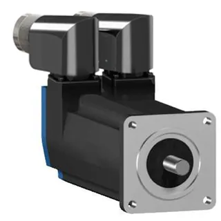 Servomotor, Lexium BSH, 55mm, 0,5Nm, Passfeder IP54, Multiturn 128P/U, 2xM23 abgewinkelt