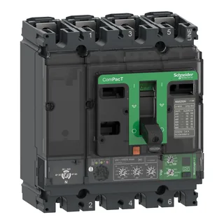 Kompaktleistungsschalter ComPacT NSX100B mit Micrologic 4.2 40A, 4P4D 25kA/415V AC