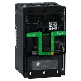 Kompaktleistungsschalter ComPacT NSXm 63 A mit TM63D 3P 25kA/415V Sammelschiene