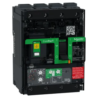 Kompaktleistungsschalter mit Differenzstromschutz ComPacT NSXm mit MicroLogic 4.1 VIGI 160A 4P 36kA/415V EverLink