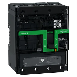Kompaktleistungsschalter ComPacT NSXm 125A TM125D 4P3D 50kA/415V Sammelschienenanschluss