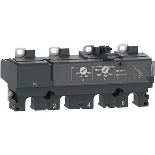Schneider Electric C254TM250 – Auslösegerät thermomagnetisch TM250D 250A 4P4D für Leistung…