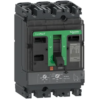 Kompaktleistungsschalter ComPacT NSX250F, 36 kA at 415 VAC, TMD trip unit 250 A, 3 poles 3d