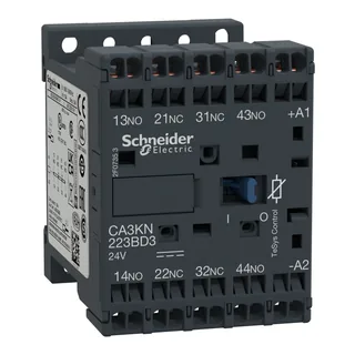 Hilfsschütz, 2S+2Ö, 24V DC, mit Schutzbeschaltung